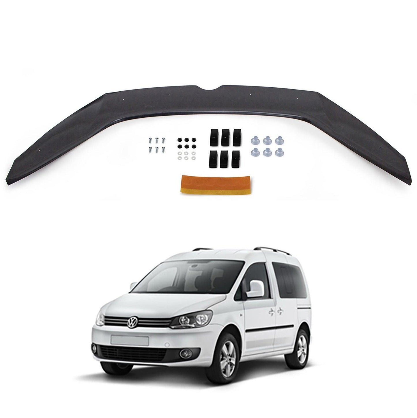 VW Caddy 2010–2014 - STX Bonnet Guard Protector - Black