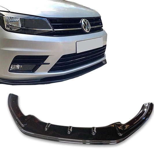 VW Caddy 2010-2015 - Gloss Black Front Splitter