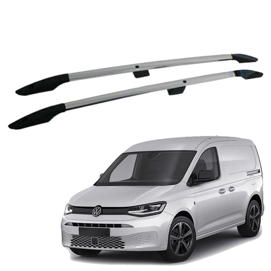 Vw Caddy 2021 On Swb Aluminium Roof Bars In Silver