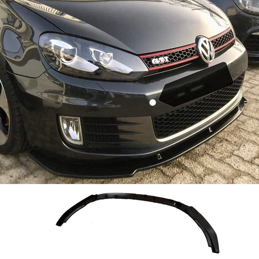 Vw Golf Mk6 Gti Front Splitter Lip In Gloss Black