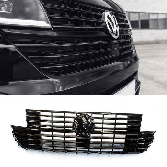 VW Transporter T6.1 2019 ON Replacement Front Grill – Gloss Black