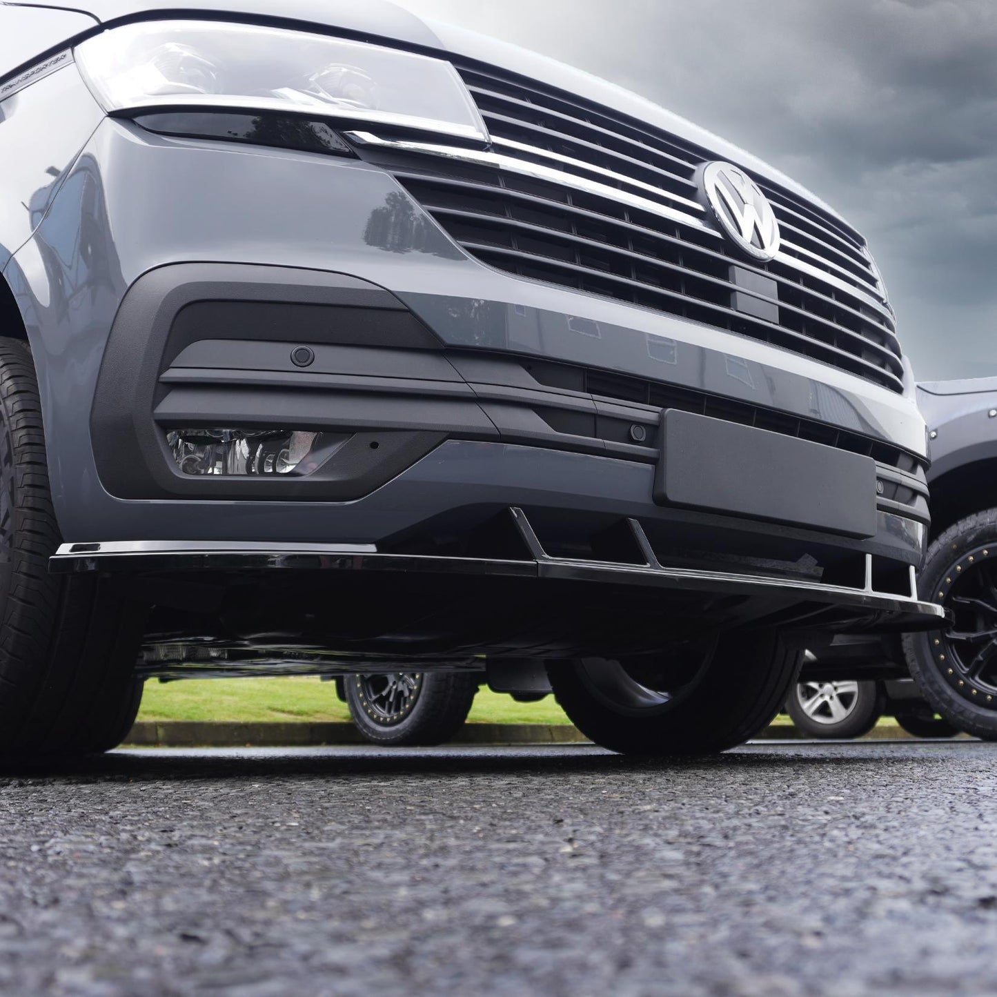 VW Transporter T6.1 Front Splitter - Gloss Black