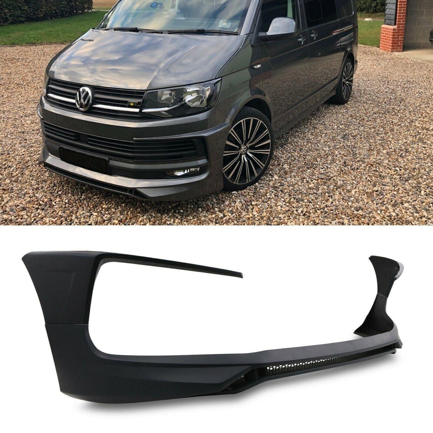 VW Transporter T6 Front Lower Bumper Splitter