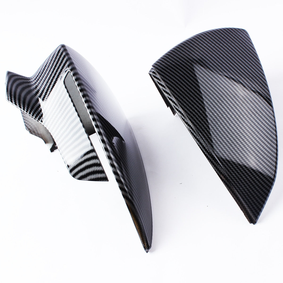 Carbon/Black Wing Mirror Covers For SEAT LeonMk3 5F Ibiza MK5 Arona KJ7 - pair