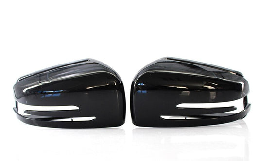 Carbon/Black Wing Mirror Covers For Mercedes-Benz C-Class W176 W246 W204 W212 CLA