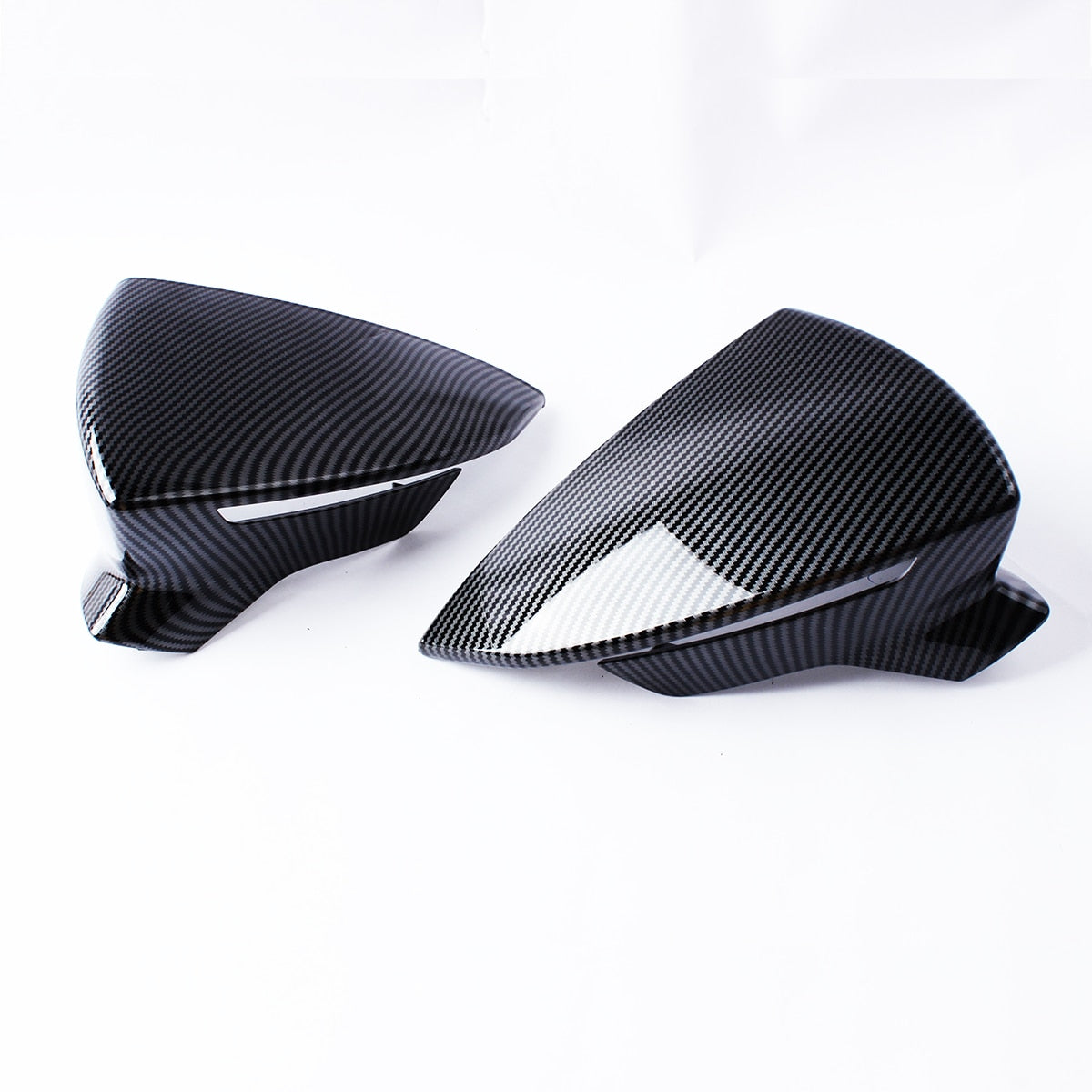 Carbon/Black Wing Mirror Covers For SEAT LeonMk3 5F Ibiza MK5 Arona KJ7 - pair