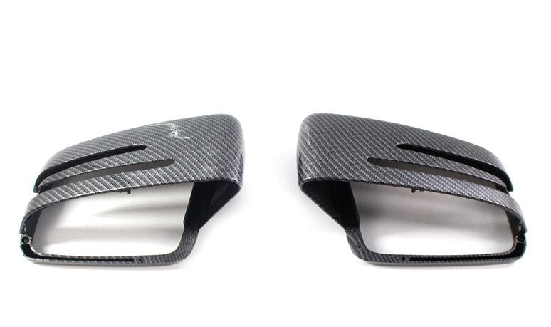 Carbon/Black Wing Mirror Covers For Mercedes-Benz C-Class W176 W246 W204 W212 CLA