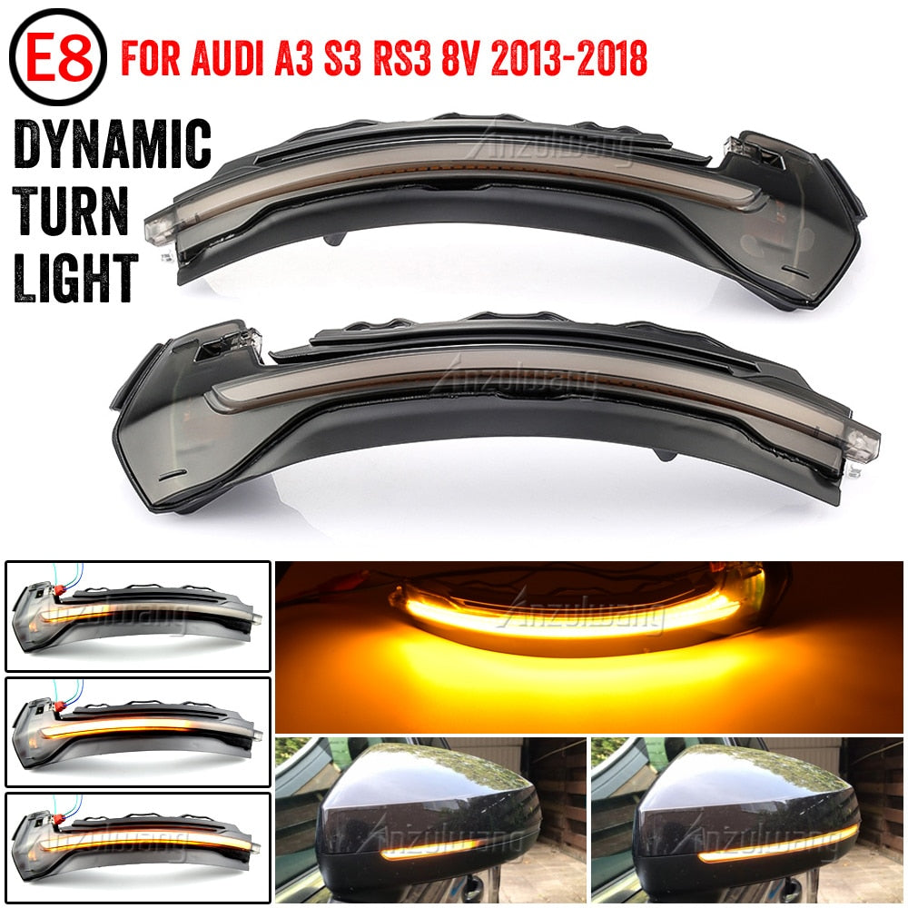 LED Dynamic Indicator For Audi A3 8V S3 RS3 2013-2020 Hatchback Saloon - Pair