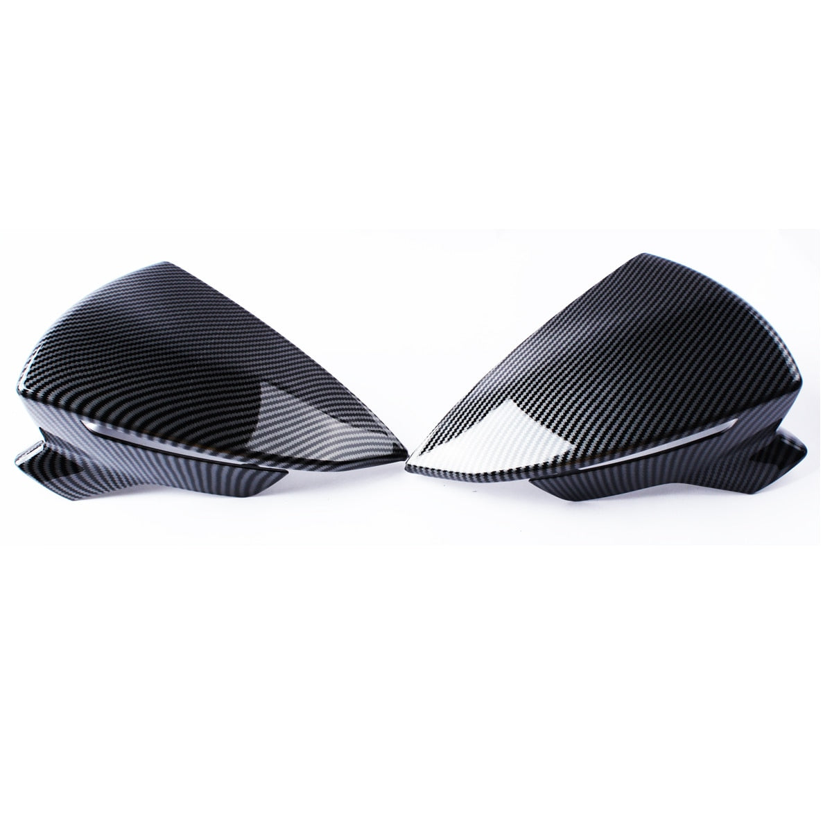 Carbon/Black Wing Mirror Covers For SEAT LeonMk3 5F Ibiza MK5 Arona KJ7 - pair