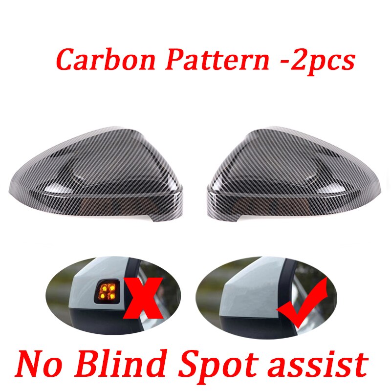 Carbon/Black Wing Mirror Covers For Audi A4 A5 B9 S4 RS4 S5 RS5 - Pair