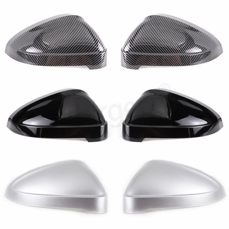 Carbon/Black Wing Mirror Covers For Audi A4 A5 B9 S4 RS4 S5 RS5 - Pair