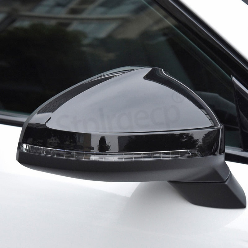 Carbon/Black Wing Mirror Covers For Audi A4 A5 B9 S4 RS4 S5 RS5 - Pair