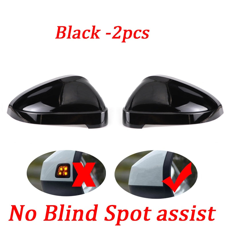 Carbon/Black Wing Mirror Covers For Audi A4 A5 B9 S4 RS4 S5 RS5 - Pair