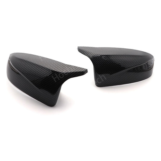 Carbon/Black Wing Mirror Cover caps For BMW X5 E70 X6 E71 2008-2013 - Pair